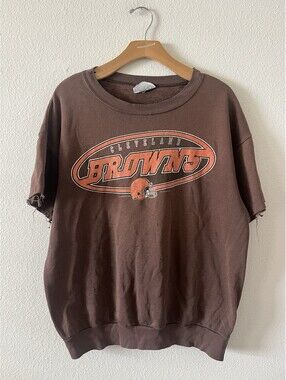 Vintage 1999 Cleveland Browns Cutoff Sweatshirt Size L